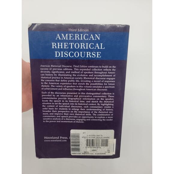 American Rhetorical Discourse, 3rd Edition Reid, Ronald F. Acceptable PB Book - Picture 2 of 14